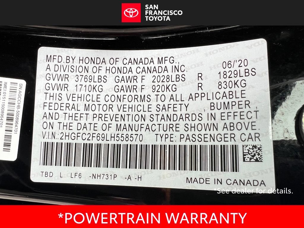 Used 2020 Honda Civic LX image 35