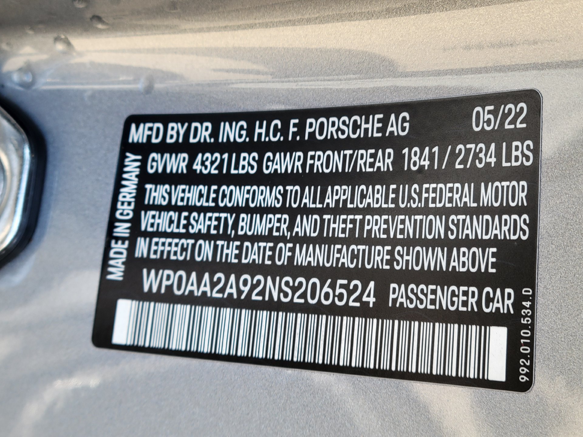 Certified 2022 Porsche 911 Carrera RWD image 32