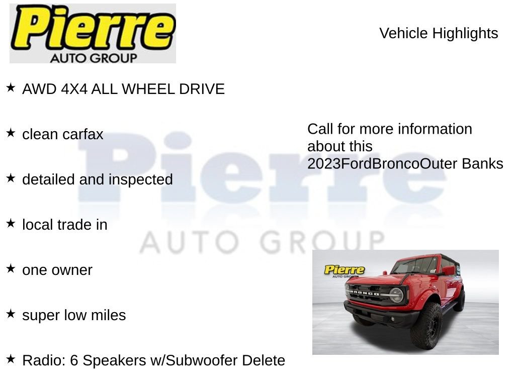 Used 2023 Ford Bronco Outer Banks AWD/4WD image 7