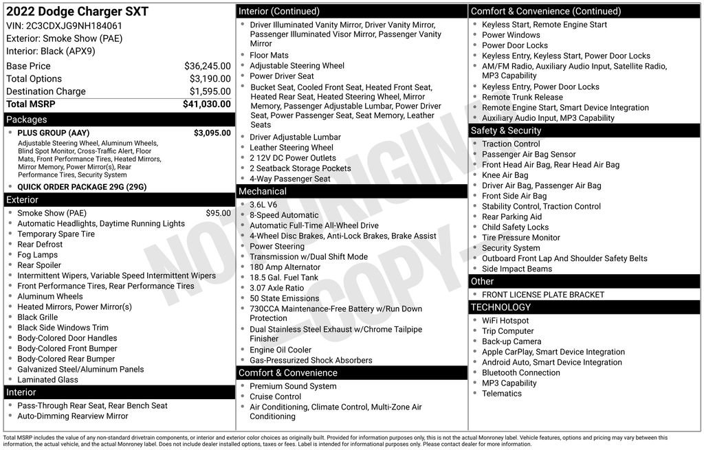 Used 2022 Dodge Charger SXT w/ Plus Group image 6