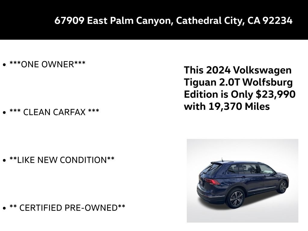 Certified 2024 Volkswagen Tiguan Wolfsburg Edition FWD image 5