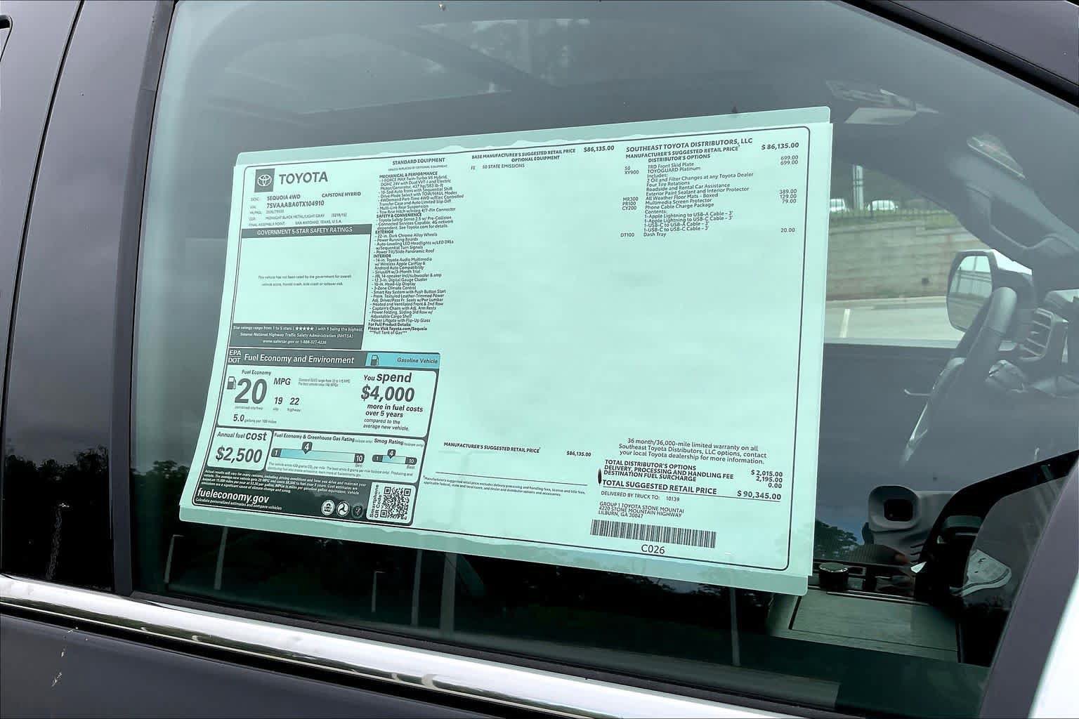 New 2026 Toyota Sequoia Capstone AWD/4WD image 20