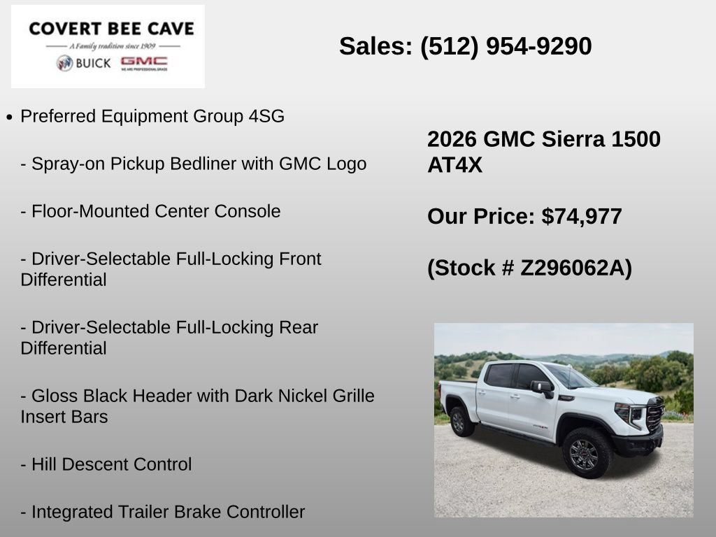 Used 2026 GMC Sierra 1500 AT4X AWD/4WD image 18