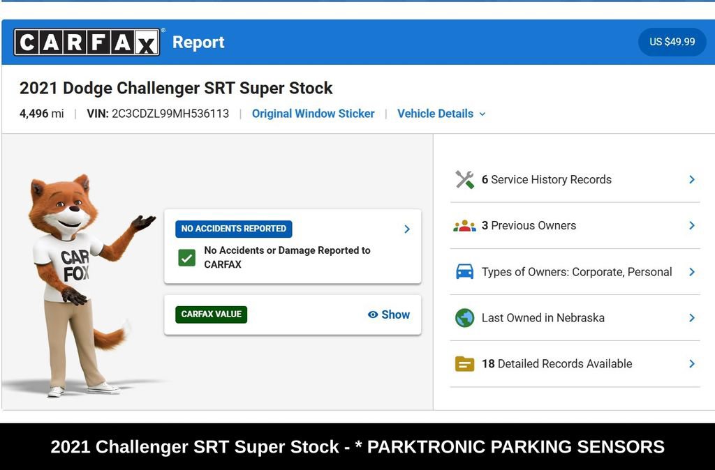 Used 2021 Dodge Challenger SRT Super Stock RWD image 9