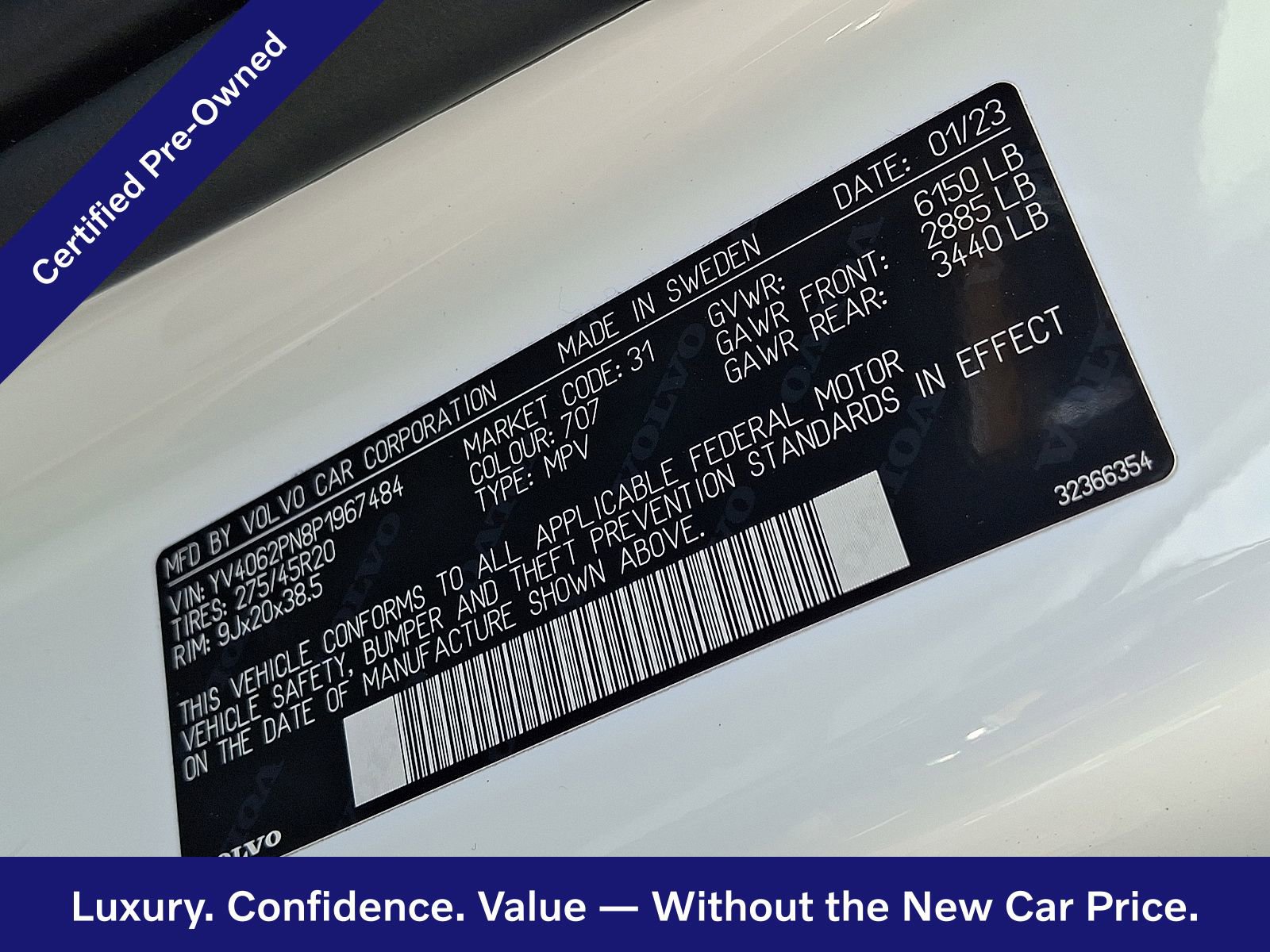 Certified 2023 Volvo XC90 B6 Plus w/ Protection Package AWD/4WD image 28