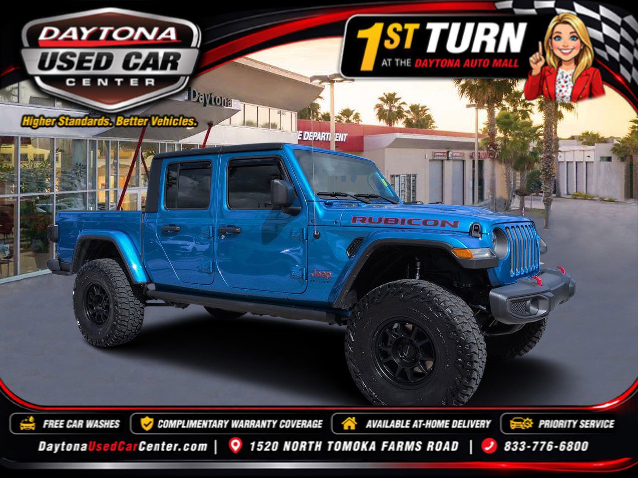 Used 2023 Jeep Gladiator Rubicon w/ LED Lighting Group AWD/4WD image 1
