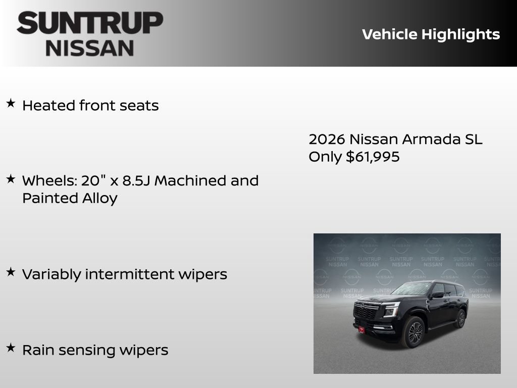 New 2026 Nissan Armada SL w/ Captain's Chari Seat Package AWD/4WD image 38