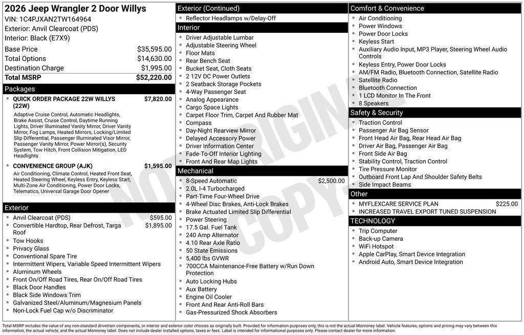 New 2026 Jeep Wrangler Willys image 8