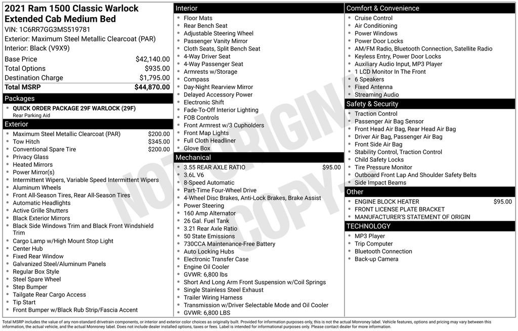 Certified 2021 RAM 1500 Classic Warlock image 40