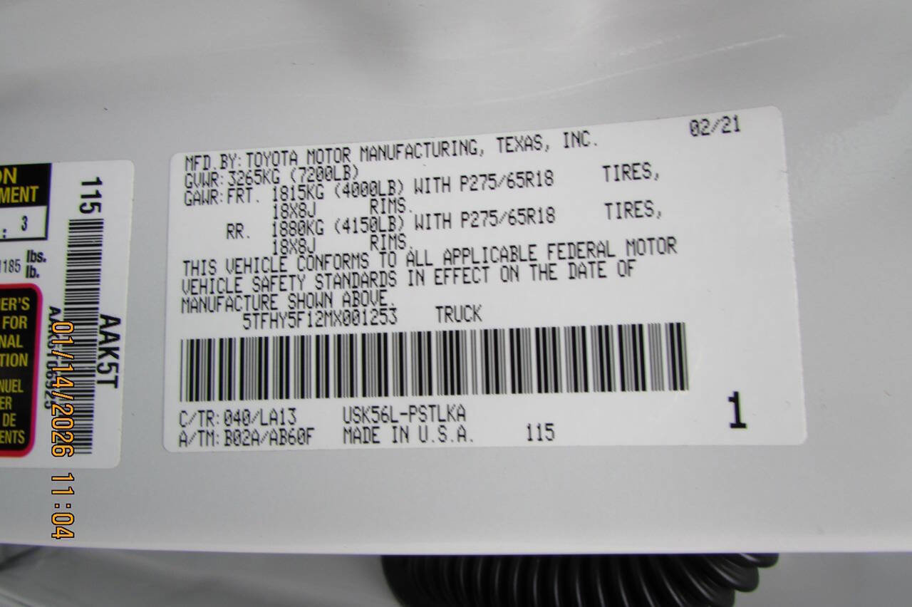 Used 2021 Toyota Tundra Limited image 20