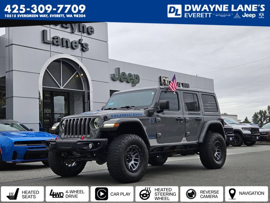 Used 2023 Jeep Wrangler Unlimited Rubicon 4xe w/ Steel Bumper Group