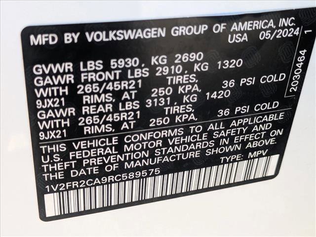 Used 2024 Volkswagen Atlas SEL Premium R-Line image 27