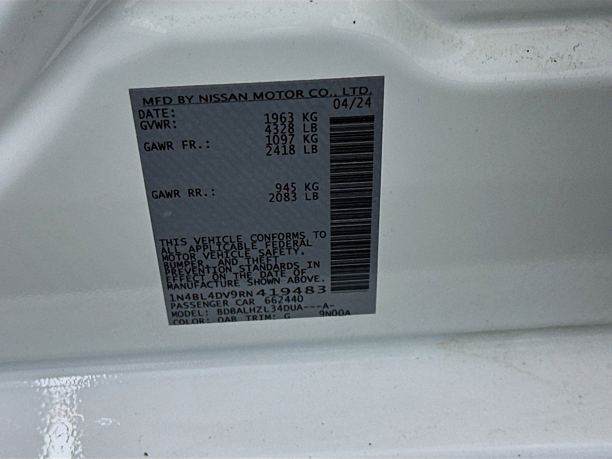 Used 2024 Nissan Altima 2.5 SV image 12