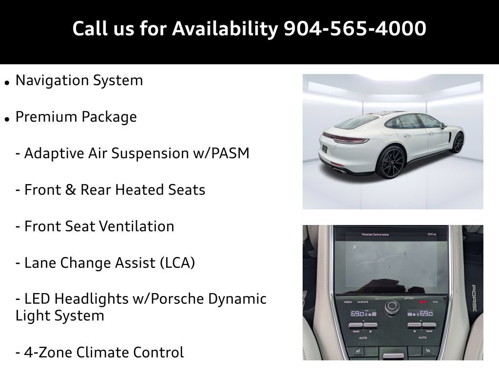 Used 2021 Porsche Panamera 4 w/ Premium Package AWD/4WD image 9