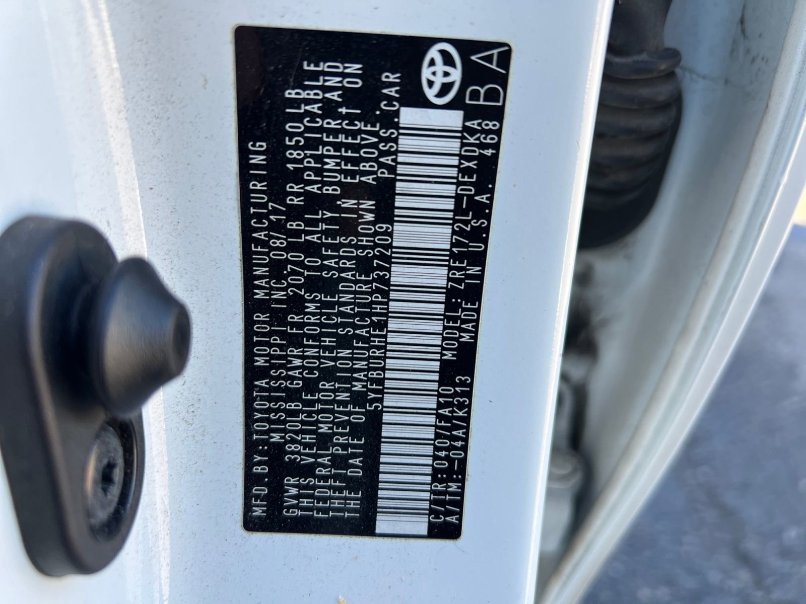 Used 2017 Toyota Corolla L w/ Carpet Mat Package (TMS) image 35