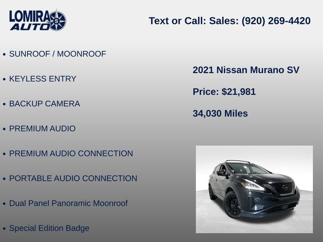Used 2021 Nissan Murano SV AWD/4WD image 21
