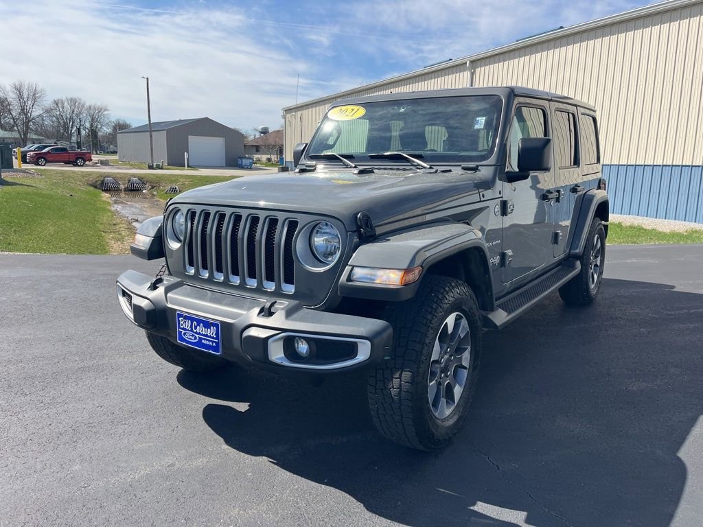 Used 2021 Jeep Wrangler Unlimited Sahara w/ Uconnect 4C Nav & Sound Group image 8