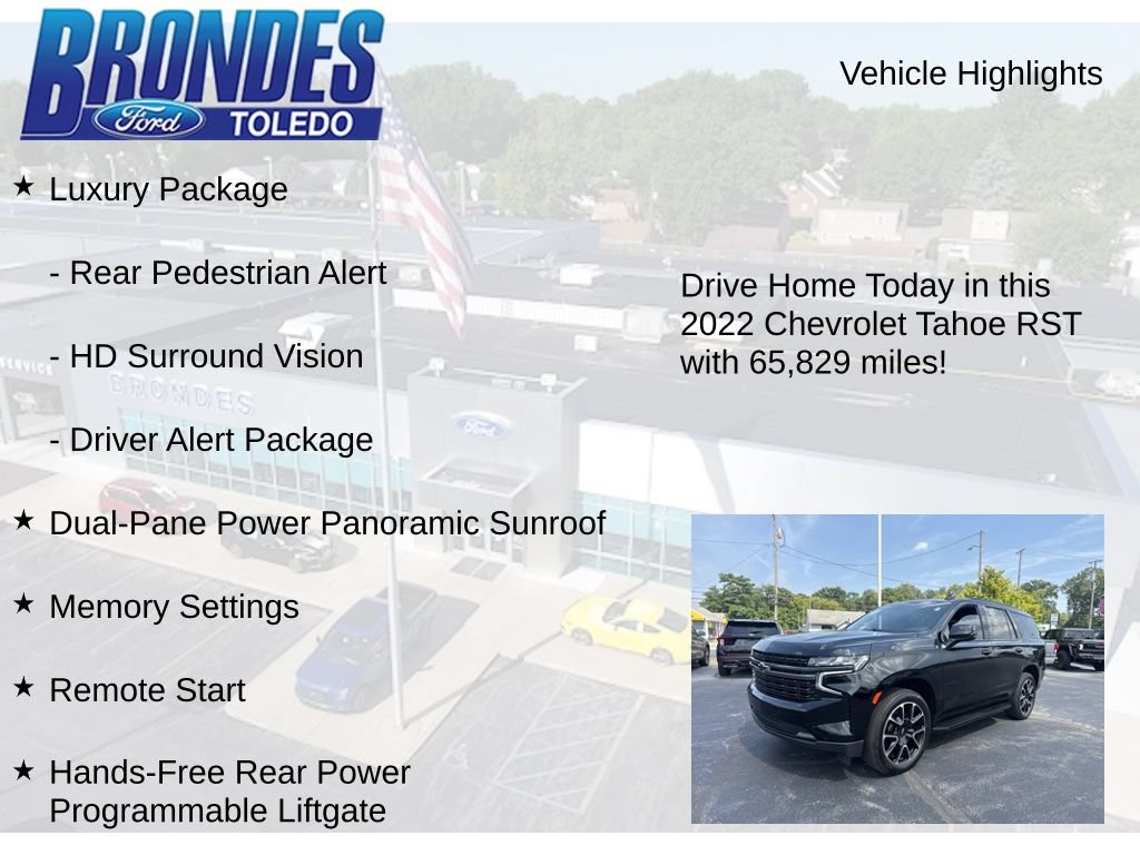 Used 2022 Chevrolet Tahoe RST w/ Luxury Package AWD/4WD image 27