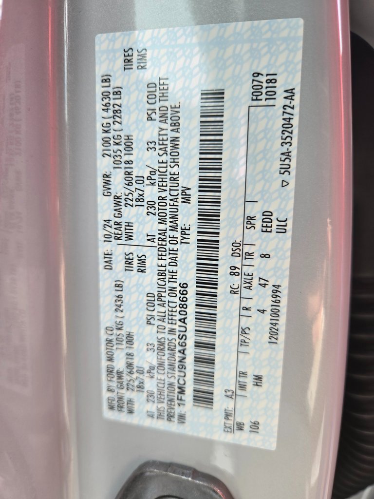 Used 2025 Ford Escape ST-Line Select w/ Tech Pack #2 image 12