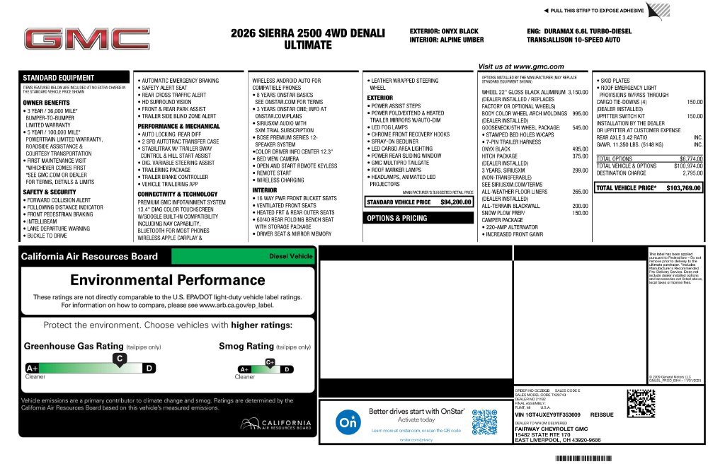 New 2026 GMC Sierra 2500 Denali Ultimate AWD/4WD image 4