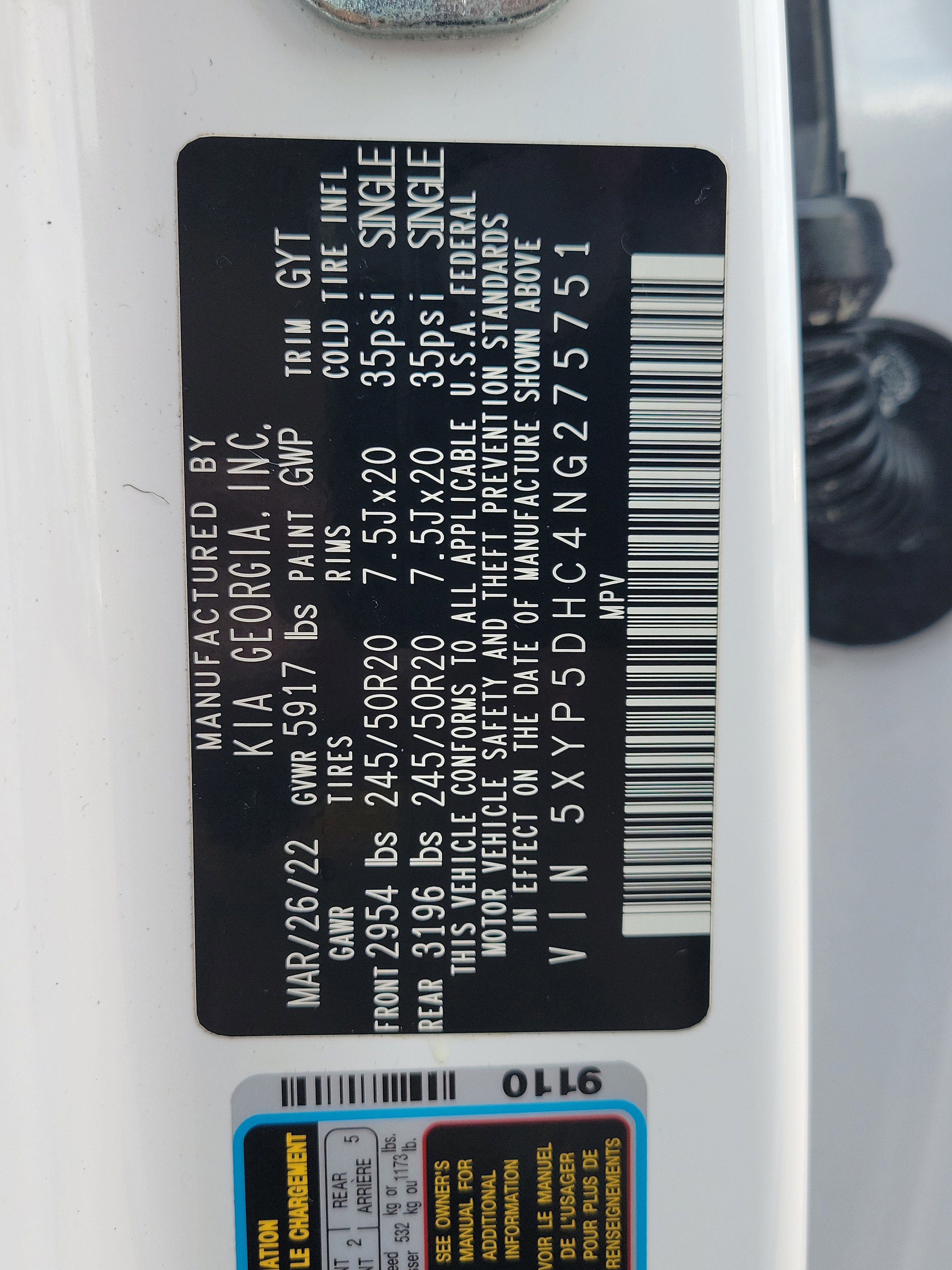 Certified 2022 Kia Telluride SX w/ Nightfall Edition Package image 35