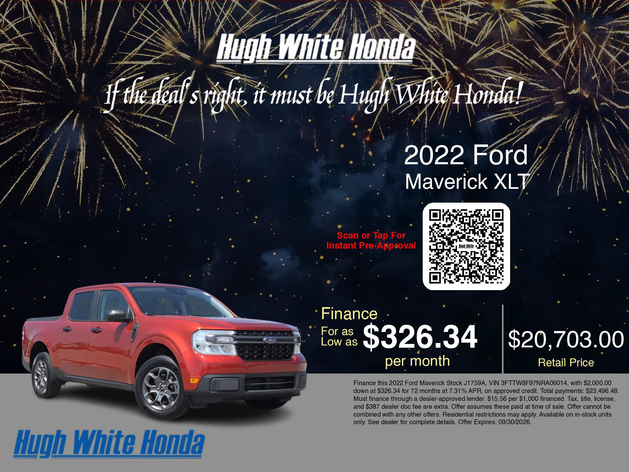 Used 2022 Ford Maverick XLT w/ Equipment Group 300A Standard AWD/4WD image 34