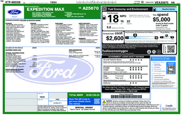 New 2027 Ford Expedition Max King Ranch AWD/4WD image 4