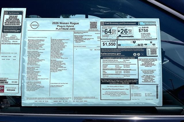 New 2026 Nissan Rogue Platinum AWD/4WD image 14