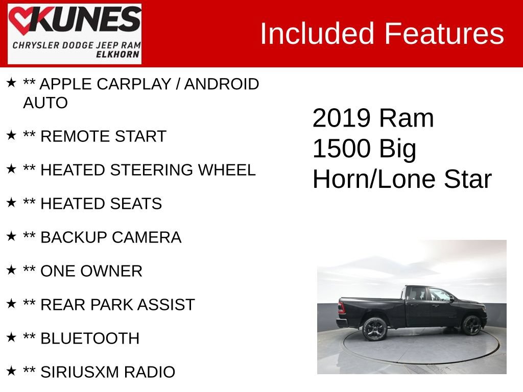 Used 2019 RAM 1500 Big Horn AWD/4WD image 2