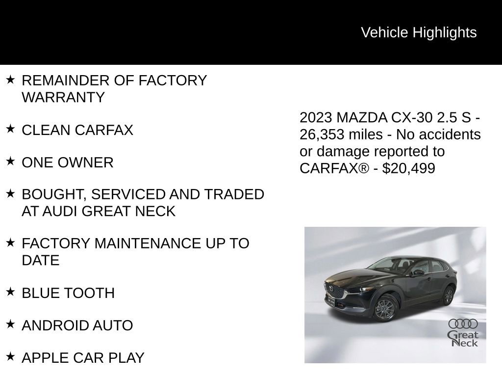 Used 2023 MAZDA CX-30 AWD 2.5 S image 9