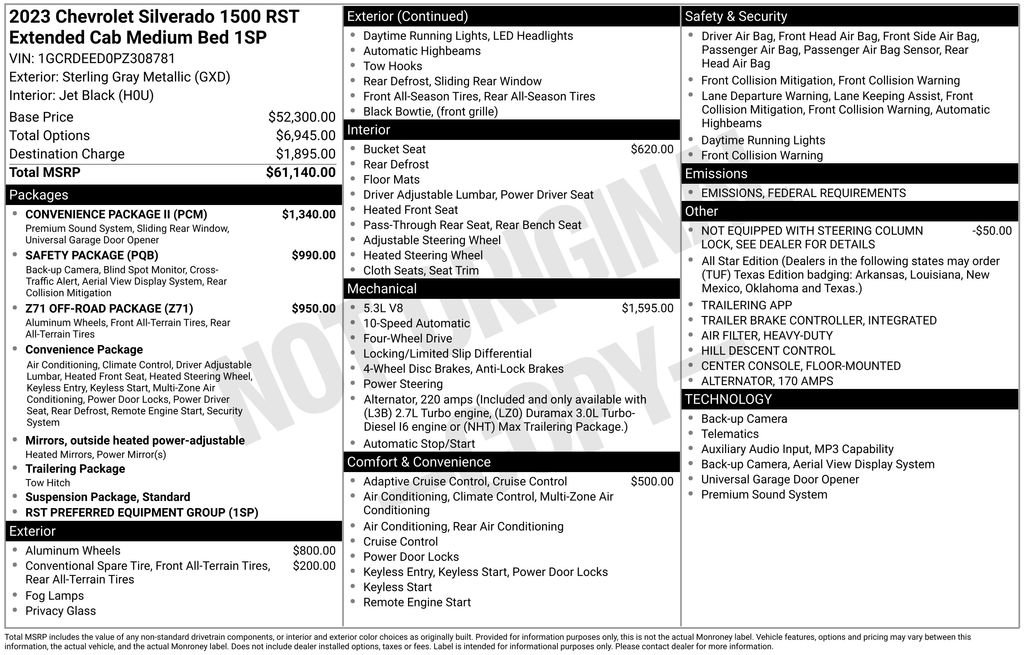 Used 2023 Chevrolet Silverado 1500 RST w/ Convenience Package II image 2