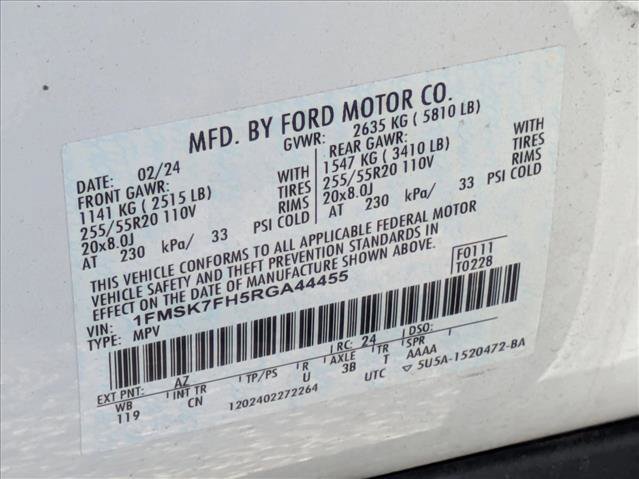 Used 2024 Ford Explorer Limited w/ Limited Technology Package RWD image 17