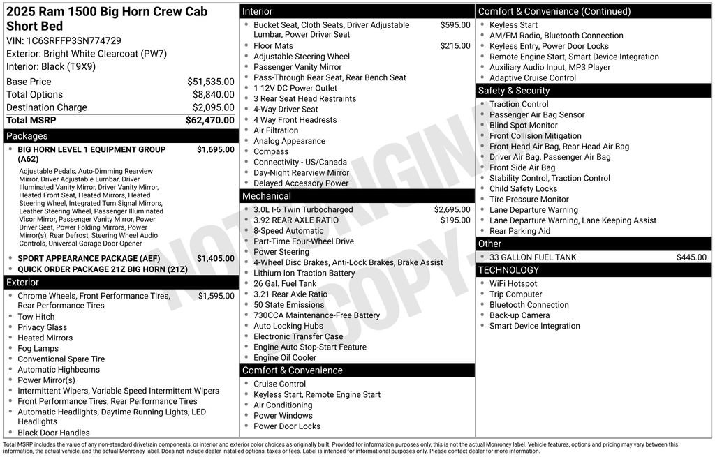 Certified 2025 RAM 1500 Big Horn image 8