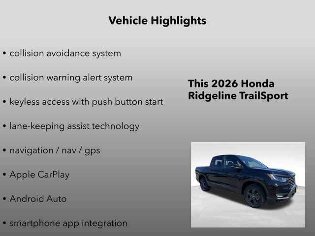 New 2026 Honda Ridgeline TrailSport image 10