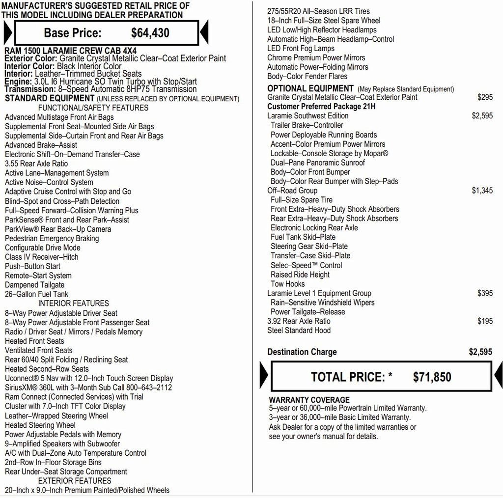 New 2026 RAM 1500 Laramie w/ Laramie Southwest Edition image 2