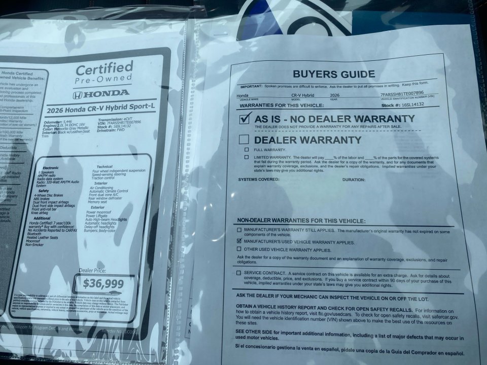 Certified 2026 Honda CR-V Sport-L image 33