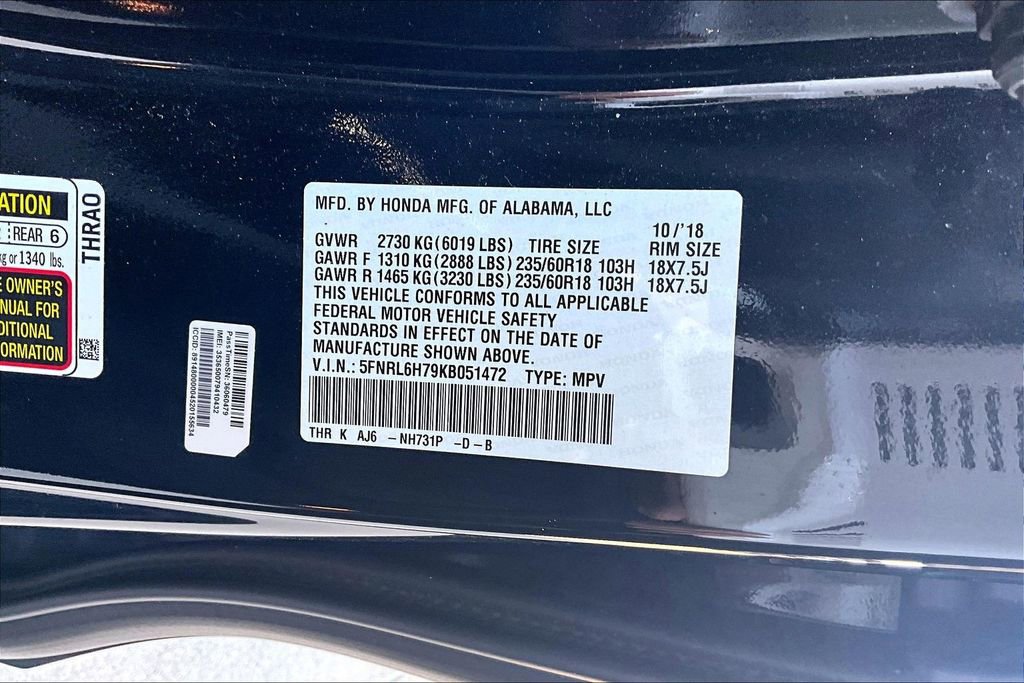 Used 2019 Honda Odyssey EX-L image 32