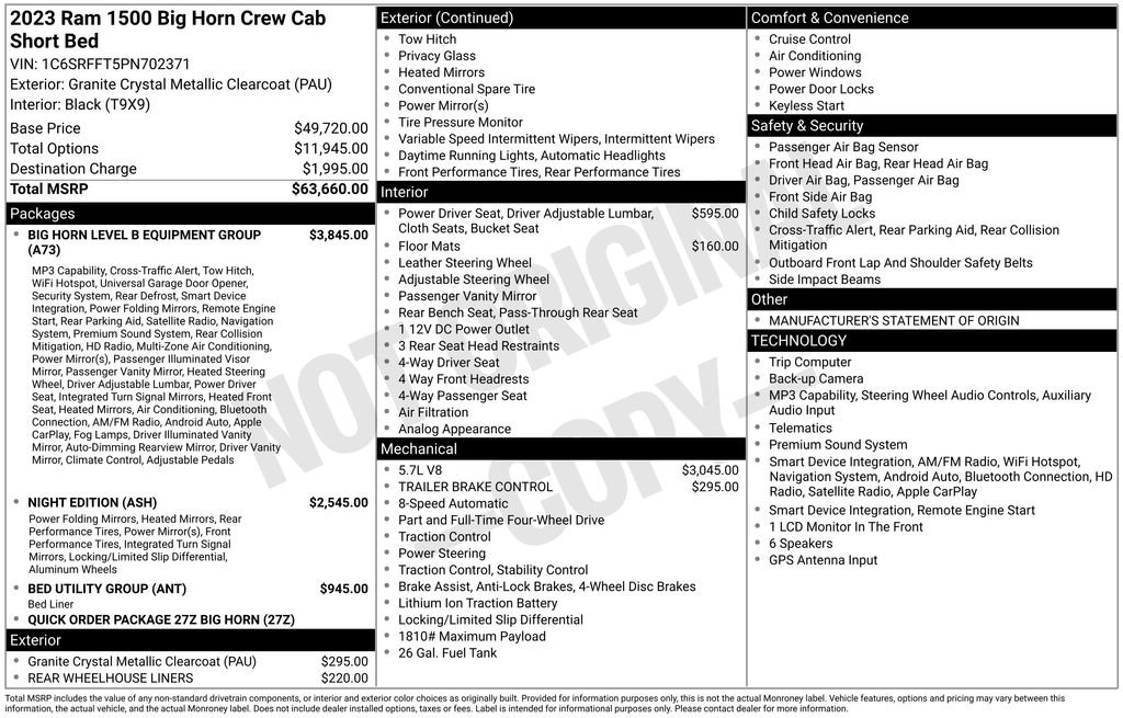 Used 2023 RAM 1500 Big Horn AWD/4WD image 10