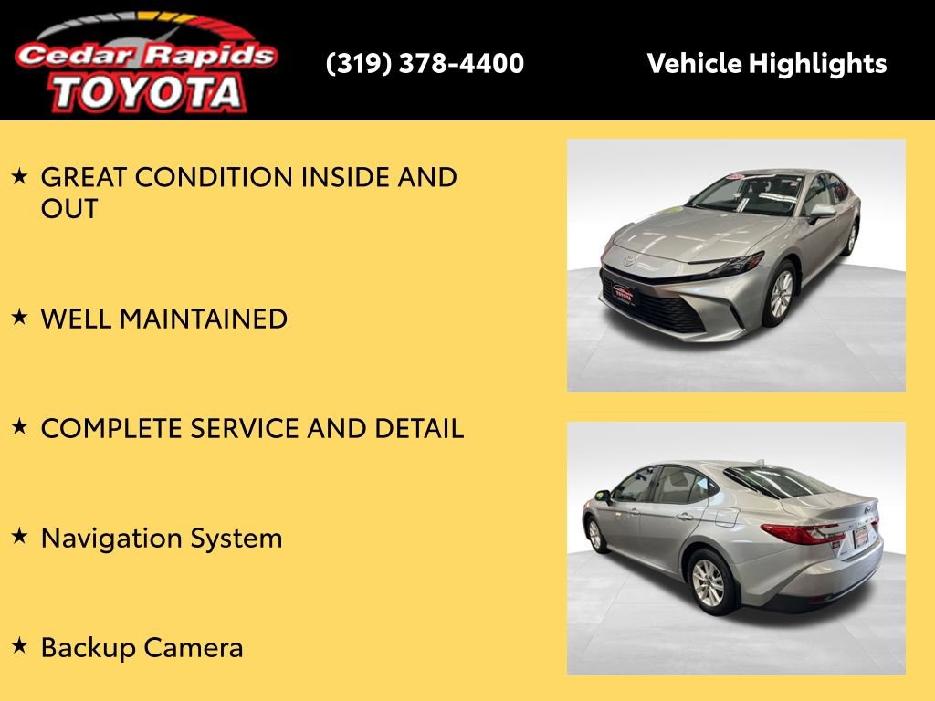Certified 2025 Toyota Camry LE FWD image 9