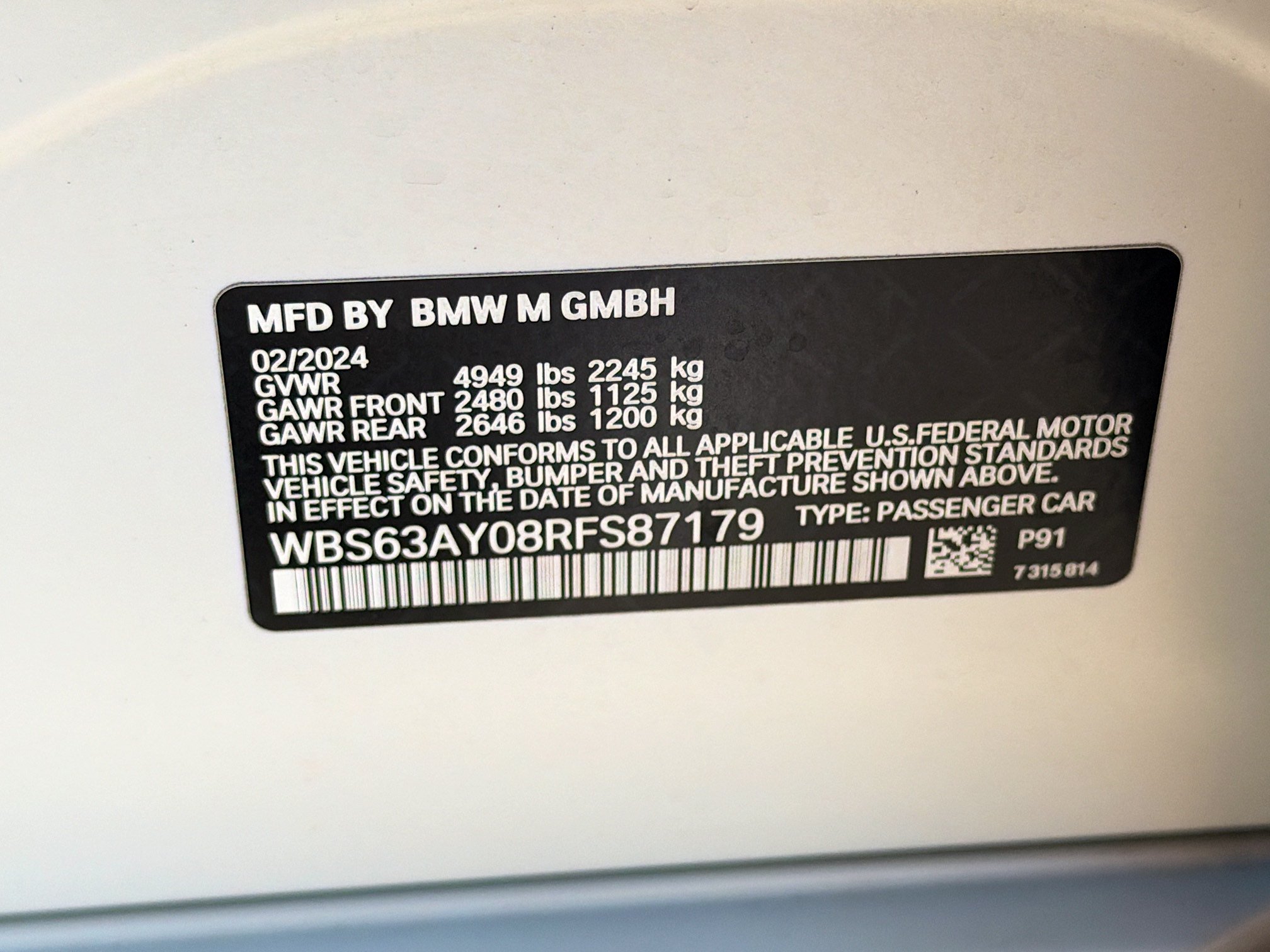 Used 2024 BMW M3 CS w/ M Driver's Package AWD/4WD image 41