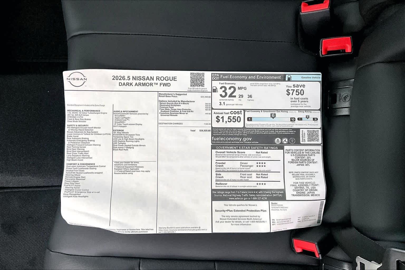 New 2026 Nissan Rogue Dark Armor FWD image 19