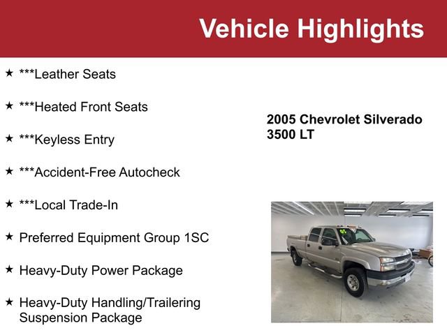 Used 2005 Chevrolet Silverado 3500 LT w/ Heavy-Duty Power Package image 2