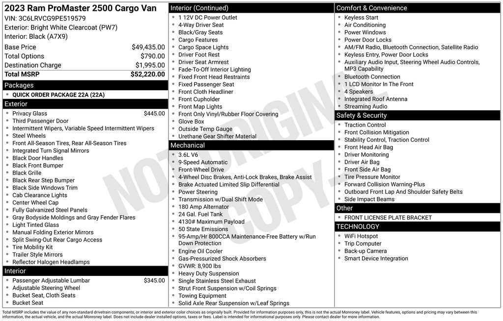 Used 2023 RAM ProMaster 2500 image 30