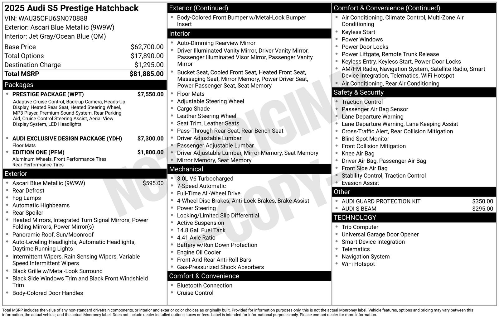 Certified 2025 Audi S5 Prestige w/ Prestige Package AWD/4WD image 41