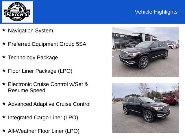 Used 2019 GMC Acadia Denali w/ Technology Package AWD/4WD image 2