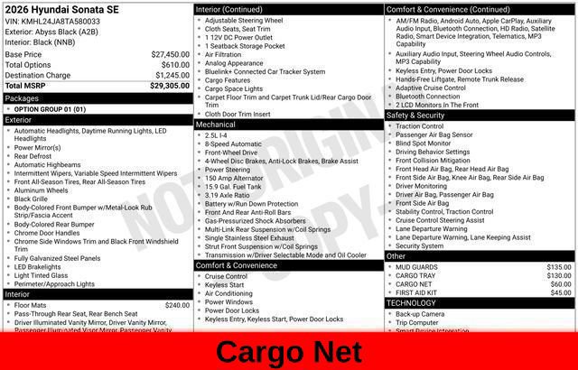Used 2026 Hyundai Sonata SE FWD image 71