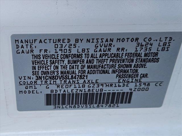 Certified 2025 Nissan Versa S w/ Trunk Package image 28