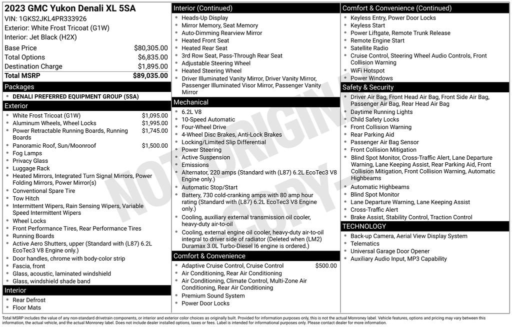 Certified 2023 GMC Yukon XL Denali AWD/4WD image 43