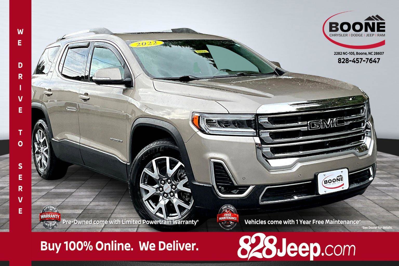 Used 2022 GMC Acadia SLT w/ Technology Package