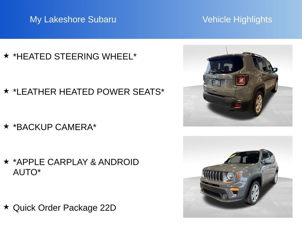 Used 2020 Jeep Renegade Limited image 9